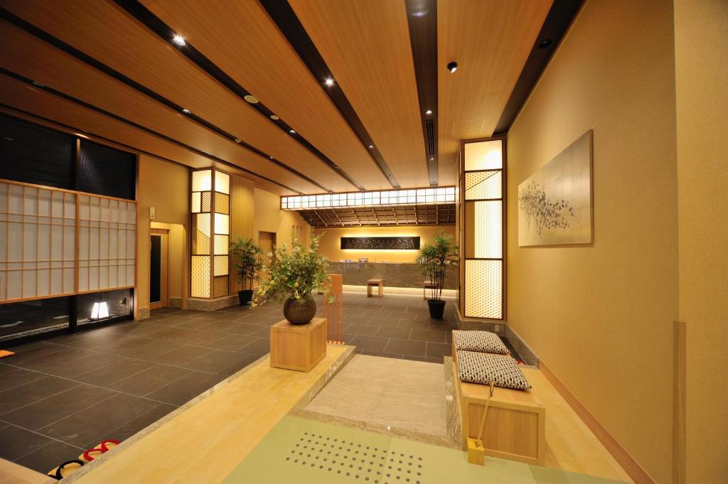 TV a/nebo společenská místnost v ubytování Onyado Nono Toyama Natural Hot Spring