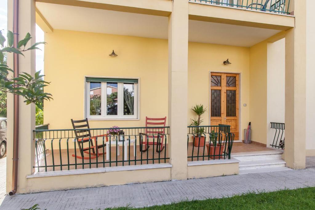 Balkón nebo terasa v ubytování La Casermina
