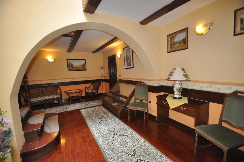 Posezení v ubytování GARNI -Hotel Barbakan