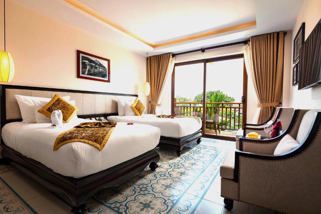 Phòng Deluxe Giường Đôi/2 Giường Đơn Có Ban Công