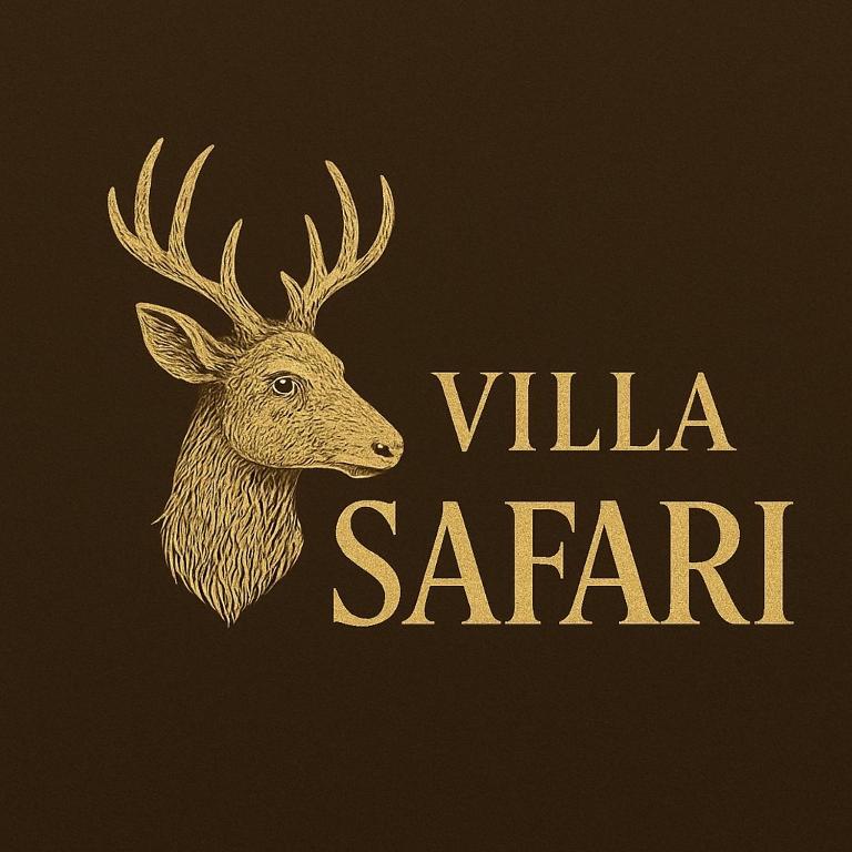 a drawing of a deer with the words villa saar at Villa Safari in Perniö
