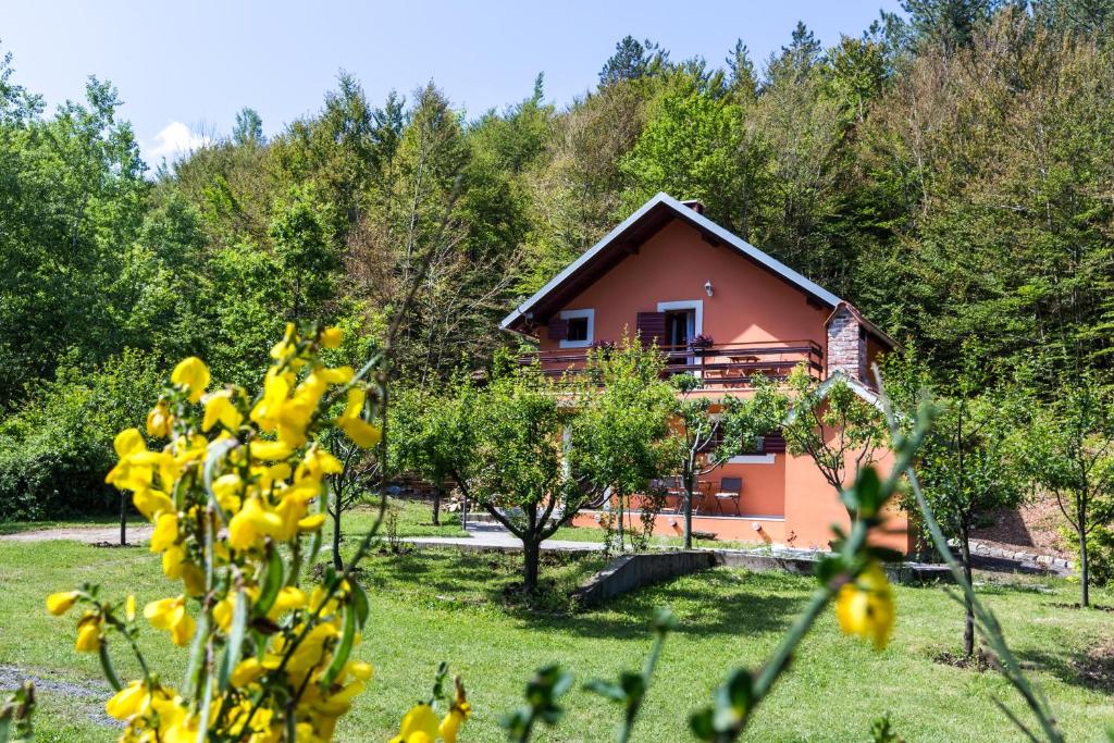 Vonkajšia záhrada v ubytovaní Forest Escape