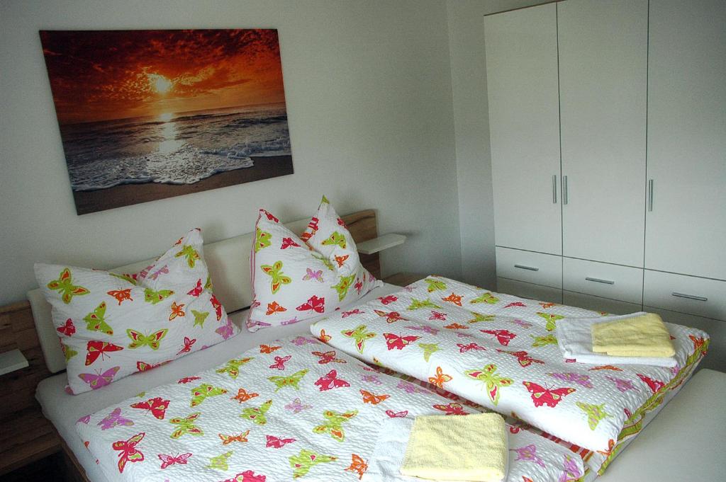 Postel nebo postele na pokoji v ubytování Gasthof Maly