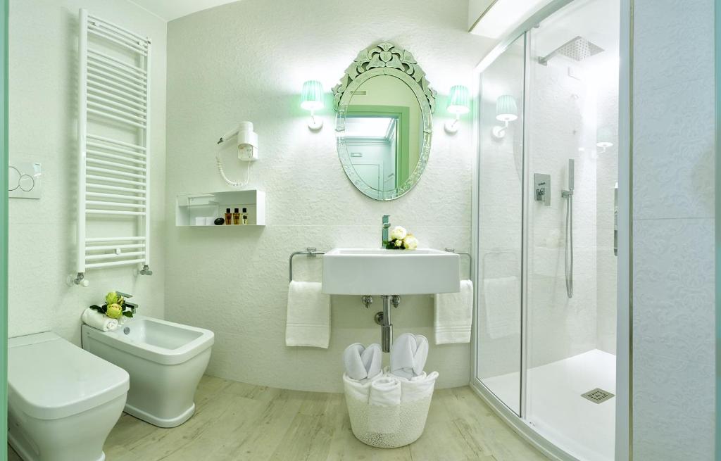Koupelna v ubytování Aquamare, boutique b&b
