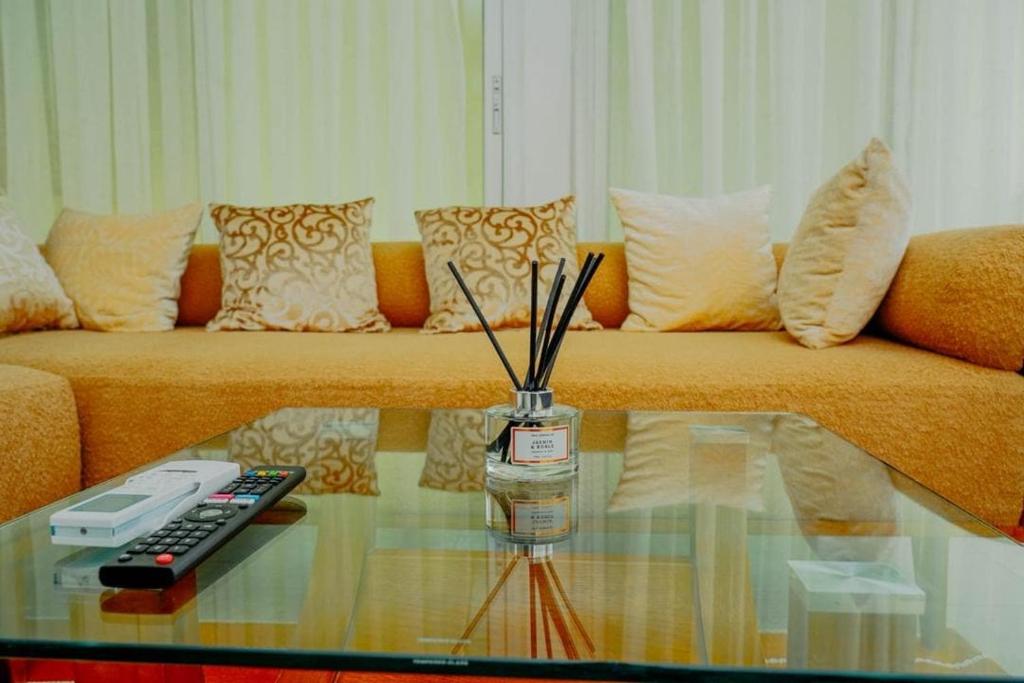 Posezení v ubytování Studio cozy Mermoz