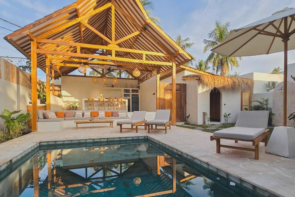 Πισίνα στο ή κοντά στο Kura Kura - new 2 Room Luxury Private Pool Villa