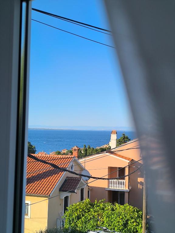 a view of the ocean from a window at Bocel in Mali Lošinj