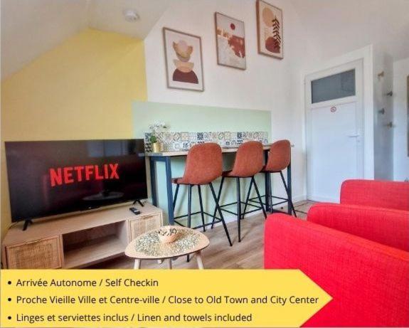 TV a/nebo společenská místnost v ubytování Cosy Color