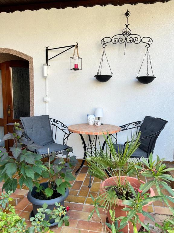 Patio nebo venkovní prostory v ubytování Ferienwohnung "Im Gässel"