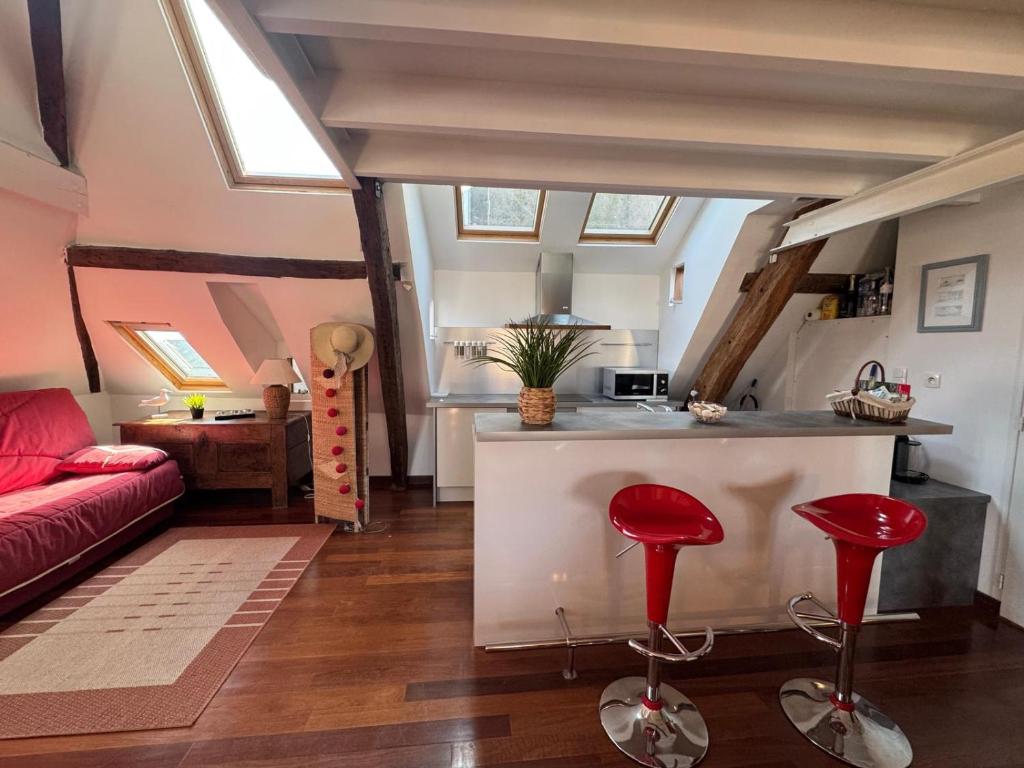 Posezení v ubytování Appartement atypique
