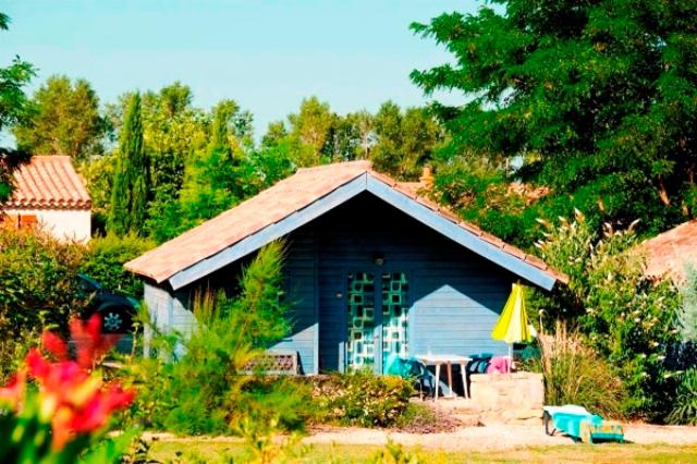 Κήπος έξω από το Chalet #14, 4 Pers, Domaine de Ribiere