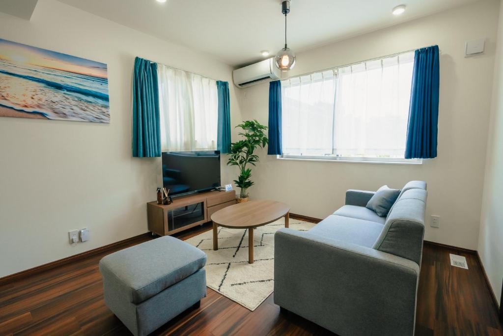 Istumisnurk majutusasutuses Value Residence 与那覇 プール 無料レンタカー付