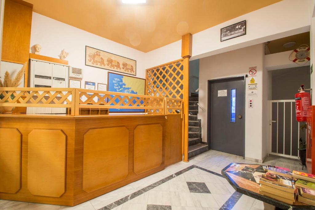 Kuchyň nebo kuchyňský kout v ubytování Agrellis Apartments