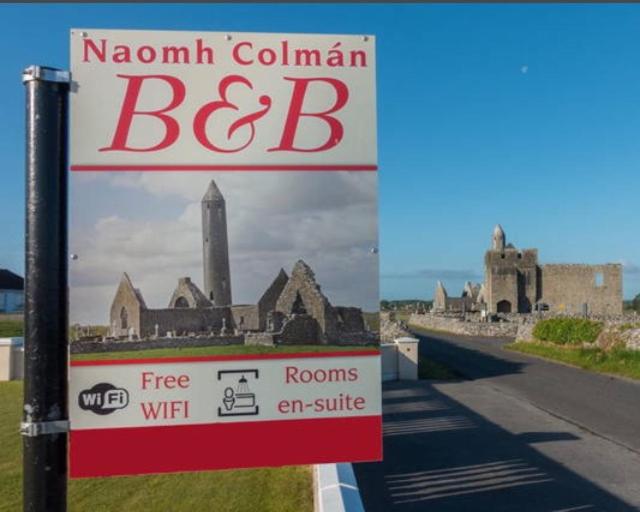 Certifikát, hodnocení, plakát nebo jiný dokument vystavený v ubytování Naomh Colman B&B