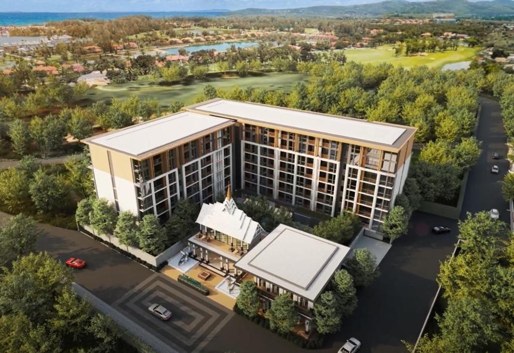 an artist rendering of the proposed building for the hotel at C227 Brand New Condo Near Top Phuket Beach Clubs in Laguna Phuket