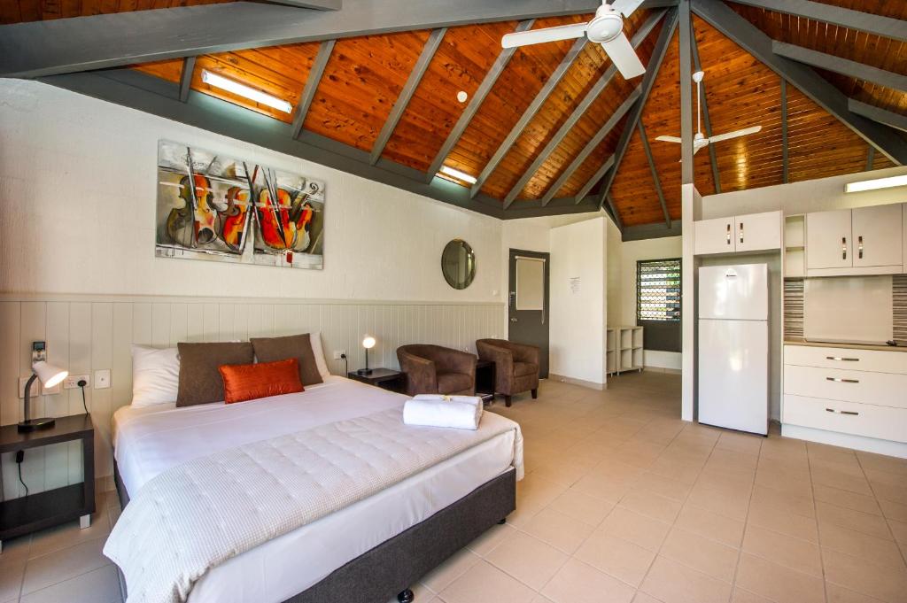 Kuchyň nebo kuchyňský kout v ubytování Island Leisure Resort