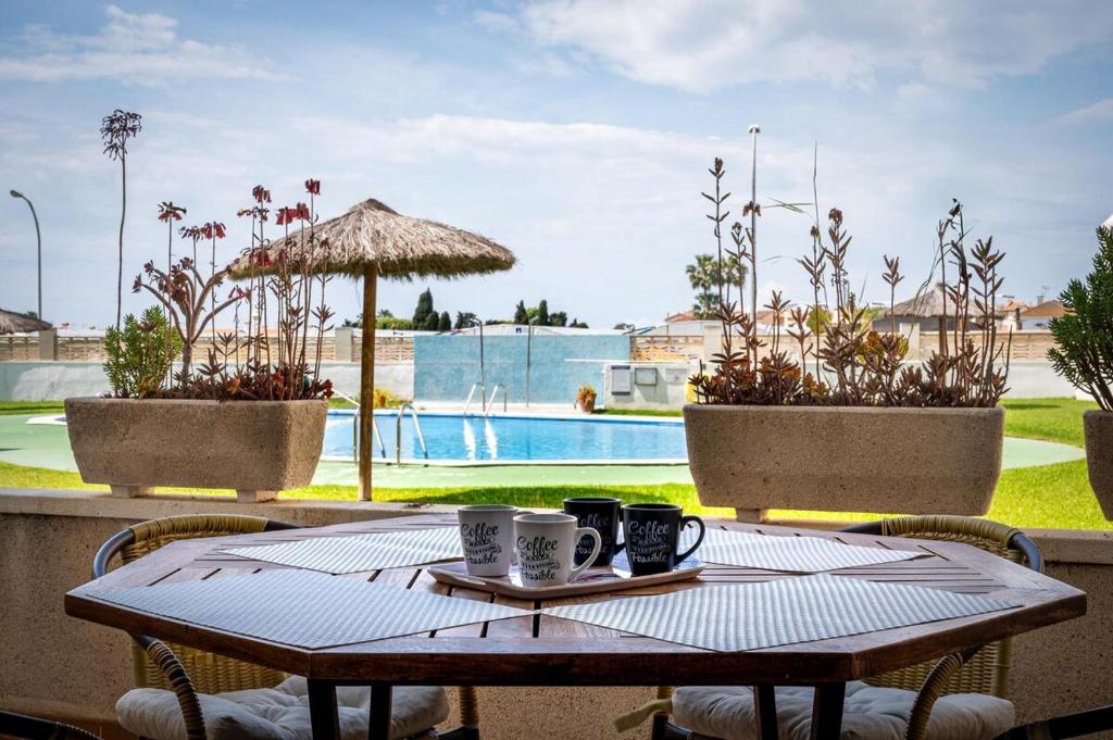 Bazén v ubytování AT156 Pool, Airco, 5 min from the beach nebo v jeho okolí