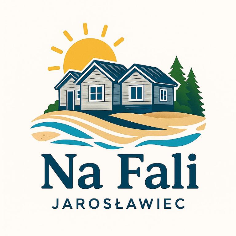 a logo for a real estate company with a house at OW NaFali in Jarosławiec