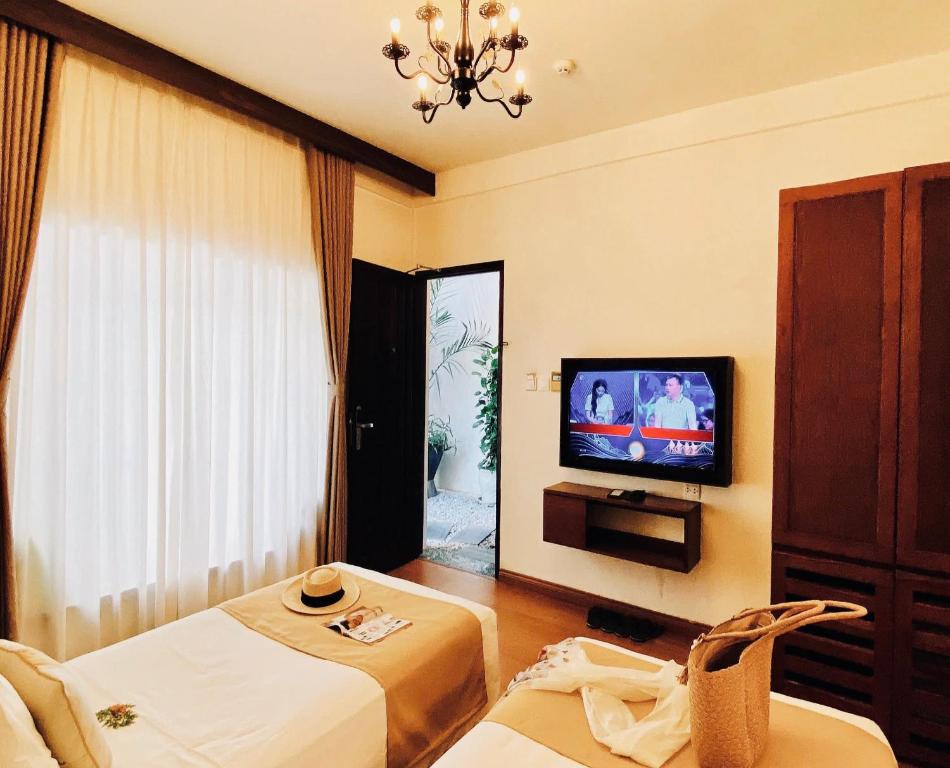 Phòng Deluxe 2 Giường Đơn Nhìn Ra Vườn