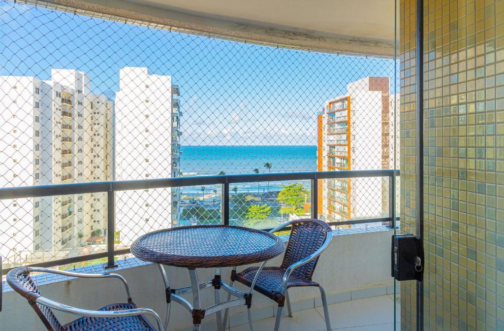 Balkón nebo terasa v ubytování Apê com Vista Mar na Praia do Sul!