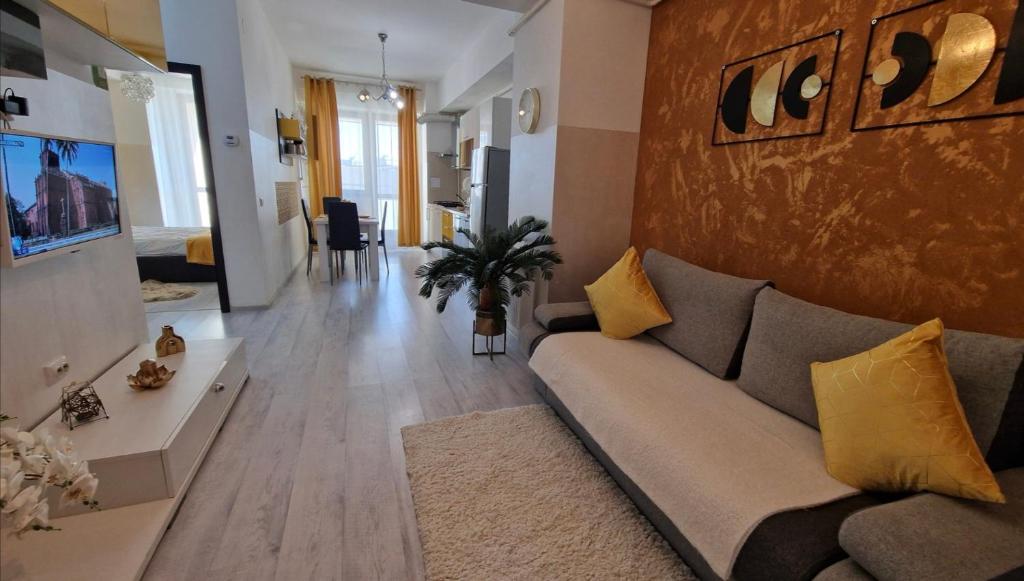 TV/trung tâm giải trí tại Golden Palas Apartments