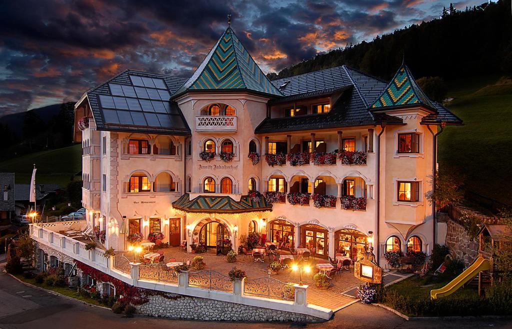 a large building with at Hotel Ansitz Jakoberhof in Ortisei