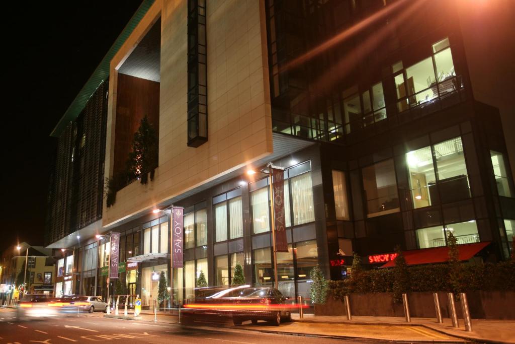 O edifício onde o hotel está situado