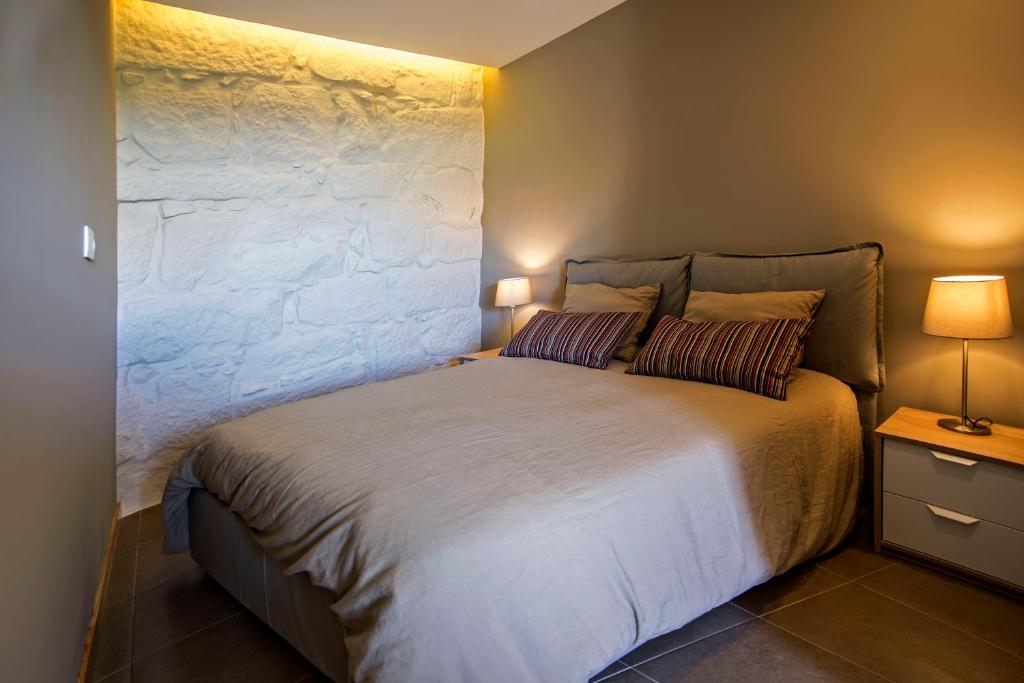 Postel nebo postele na pokoji v ubytování Garden House