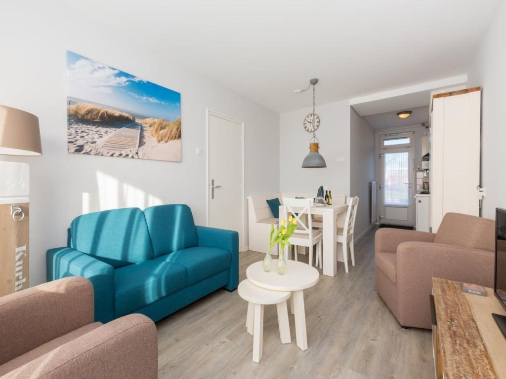 Χώρος καθιστικού στο Apartment in Zoutelande near Sandy Beach