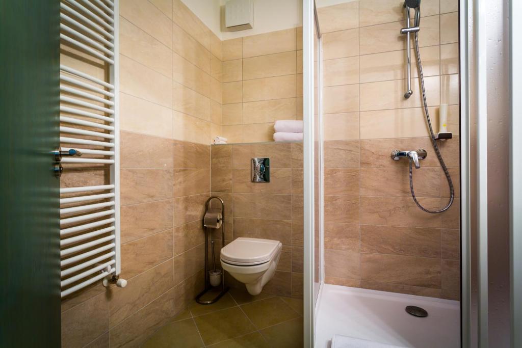 Koupelna v ubytování Corvin Hotel Budapest Corvin Wing