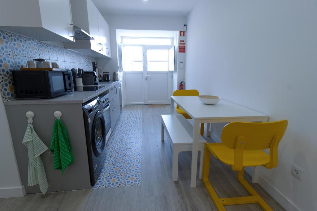 Η κουζίνα ή μικρή κουζίνα στο Parcela Hospitaleira