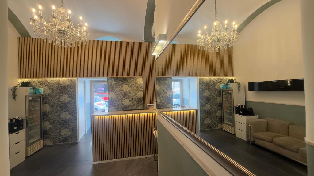 Kuchyň nebo kuchyňský kout v ubytování Romalive Hotel