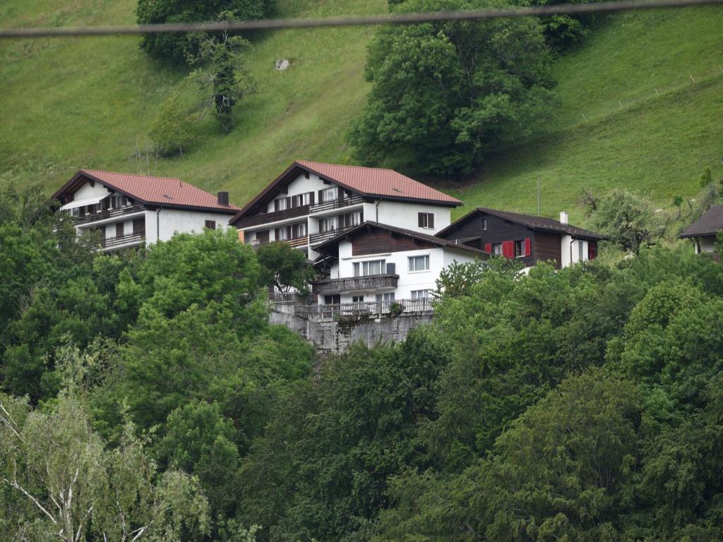 a group of houses on the side of a hill at Apartment near Pizol in Mastrils