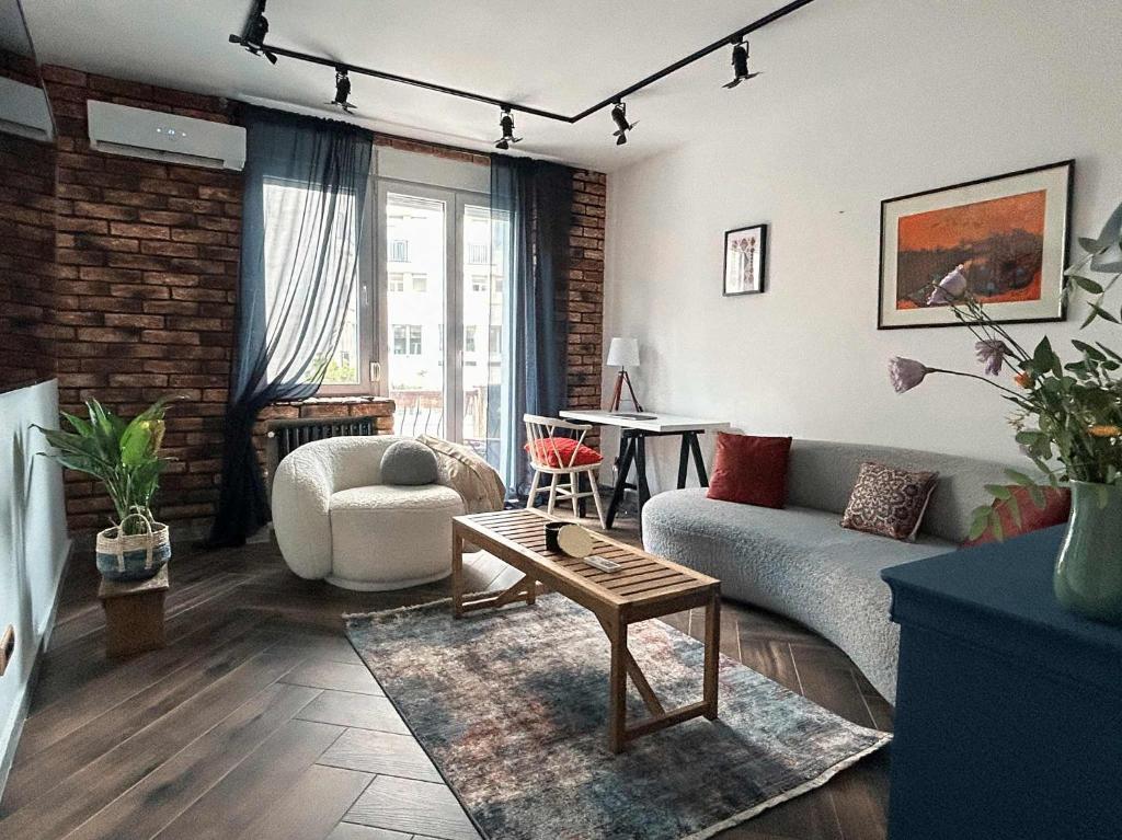 Χώρος καθιστικού στο Ollio Balkan Escape