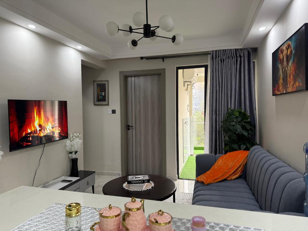 Posezení v ubytování Kindaruma Home 1 Bedroom