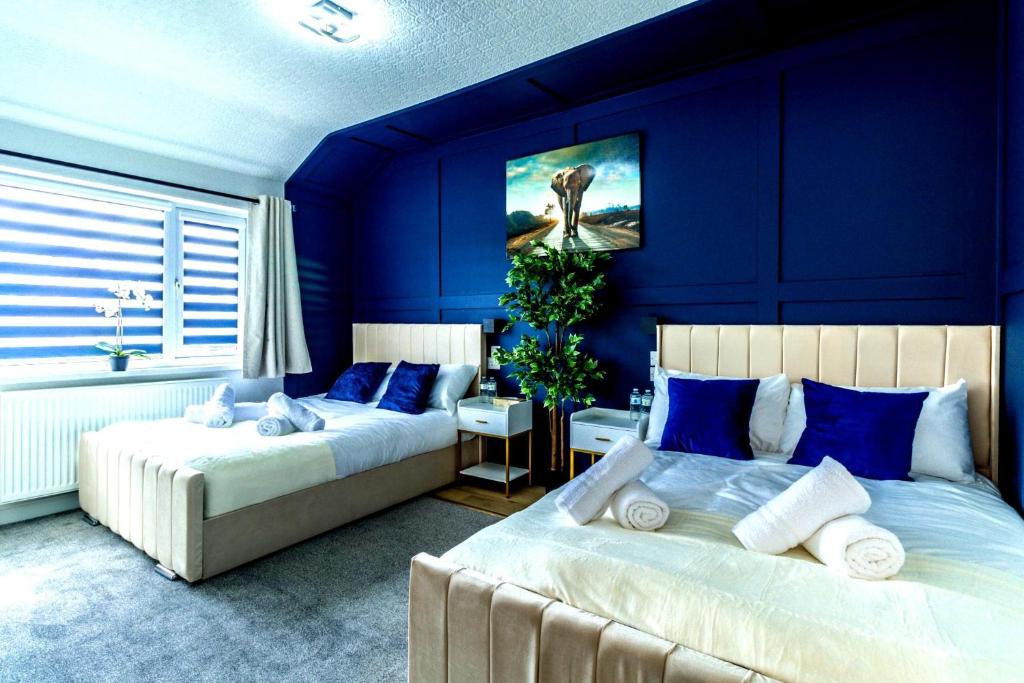 Katil atau katil-katil dalam bilik di Blue Haven