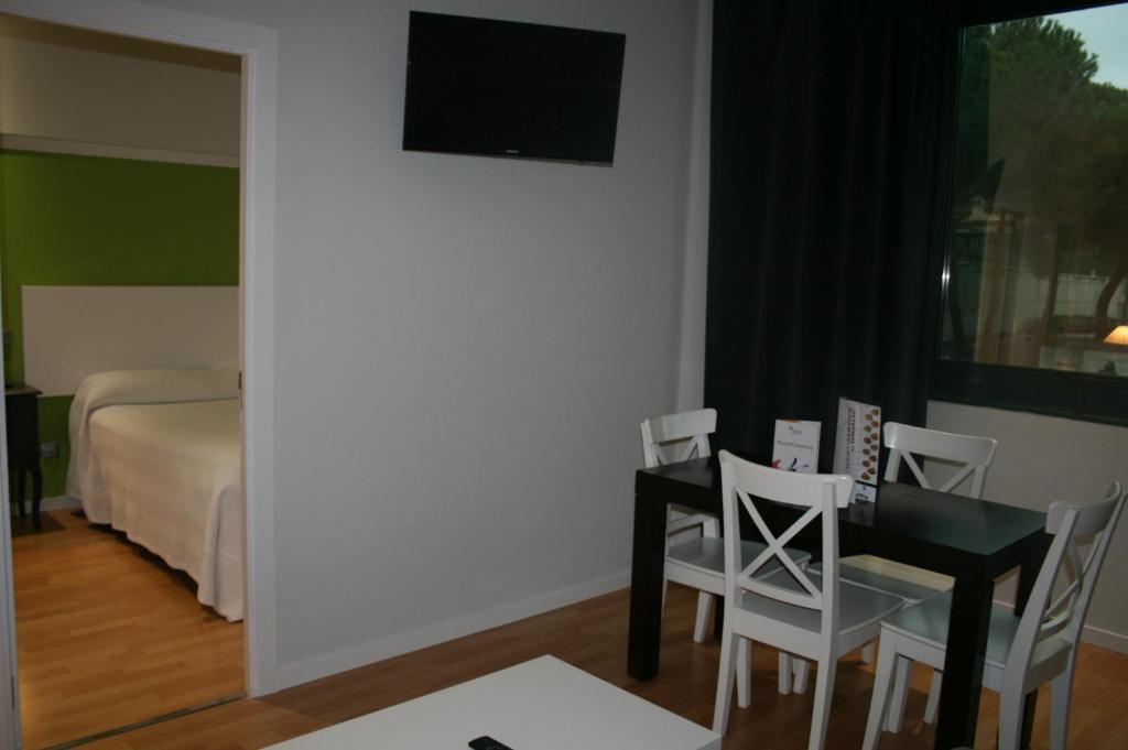 Postel nebo postele na pokoji v ubytování Apartamentos TH Las Rozas