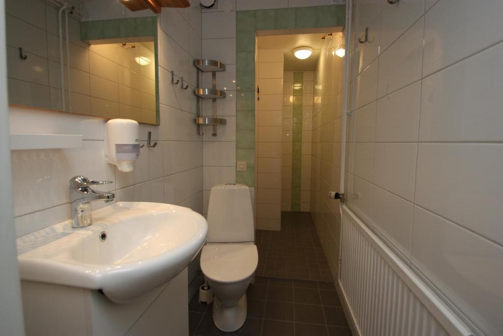 Koupelna v ubytování Hotell Paradis