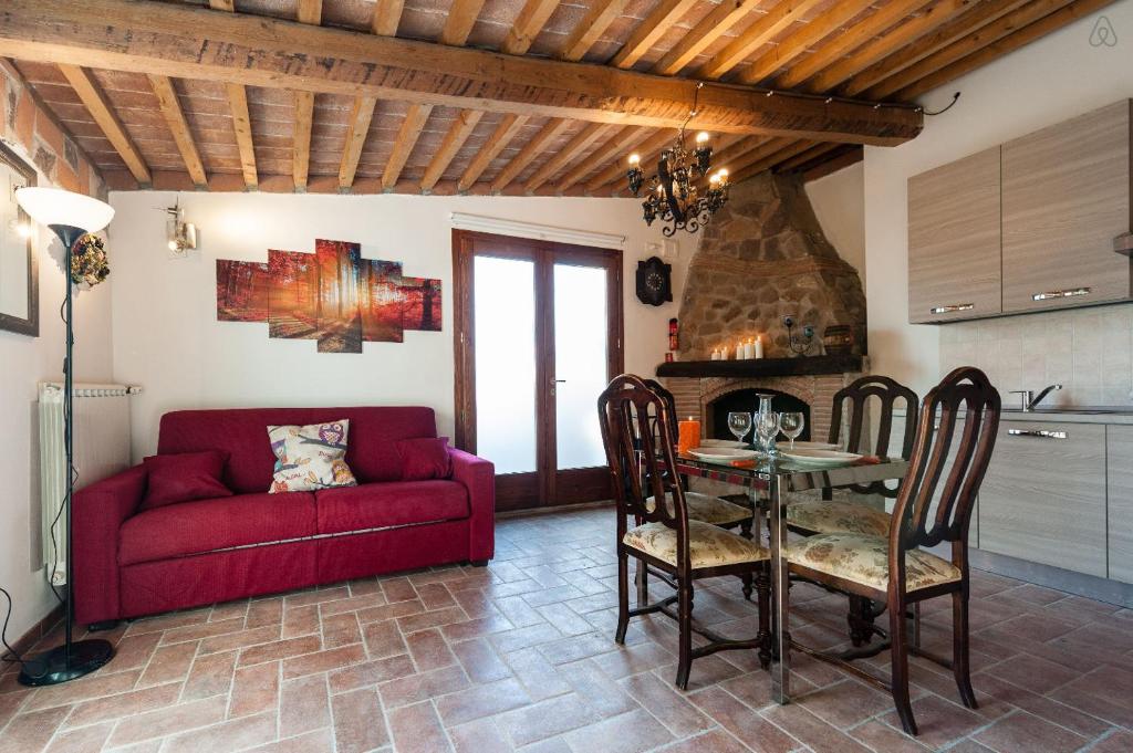 Posedenie v ubytovaní Vacation Home Tuscany Pisa-Lucca Studio apartment