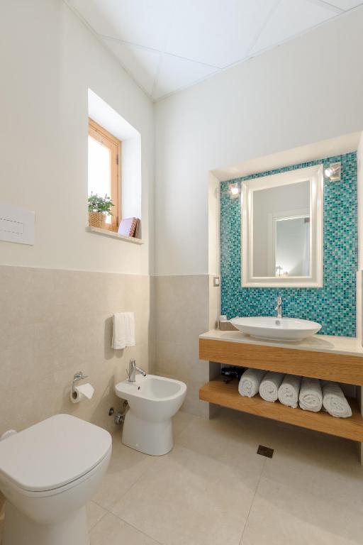 Koupelna v ubytování Hotel Moderno