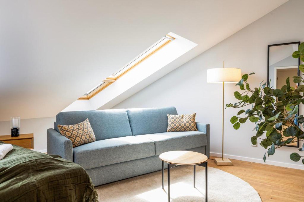 Χώρος καθιστικού στο GoldenKey Suites