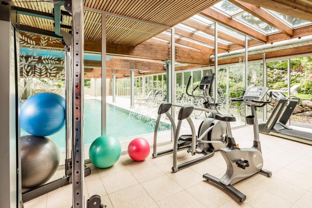 Fitness centrum a/nebo fitness zařízení v ubytování Classic Hotel Meranerhof