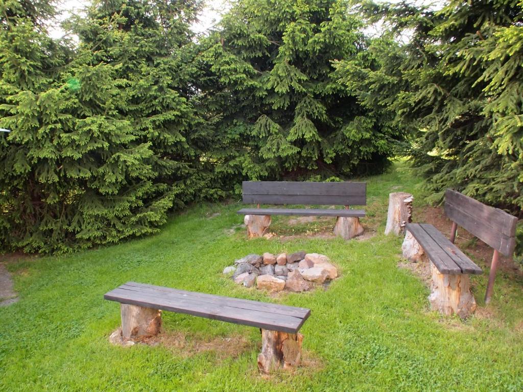 Zahrada ubytování Apartmány pod Kozákovem