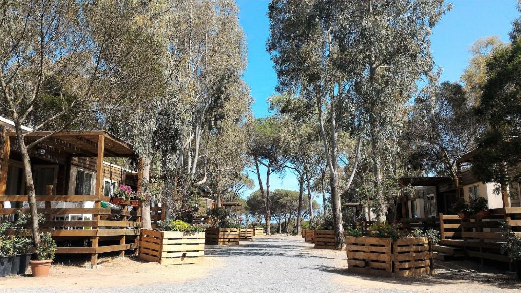 Zahrada ubytování Camping Village Flumendosa