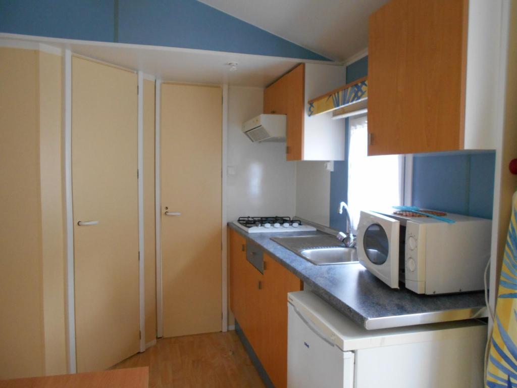 Kuchyň nebo kuchyňský kout v ubytování Camping Bellevue