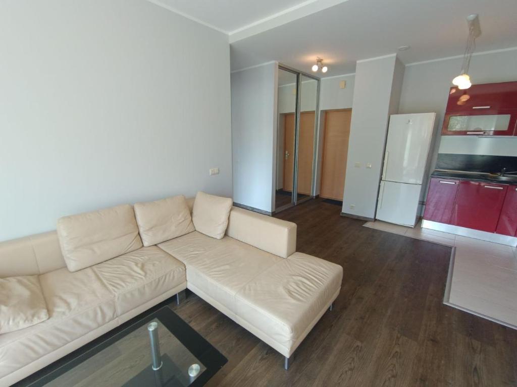 Nhà bếp/bếp nhỏ tại Gintaris Apartaments