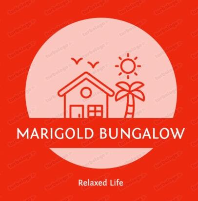 a logo for a marigold burrow relished life at Marigold Bungalow in Kelavli