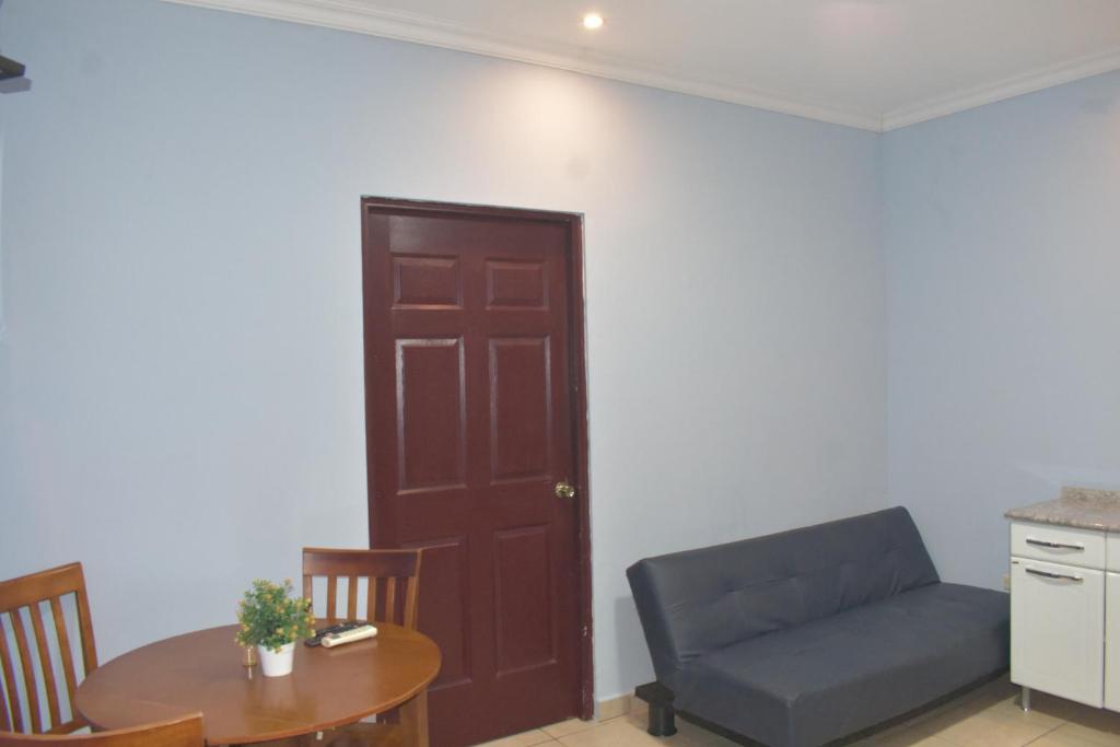 Khu vực ghế ngồi tại Apartamentos Alta Vista David