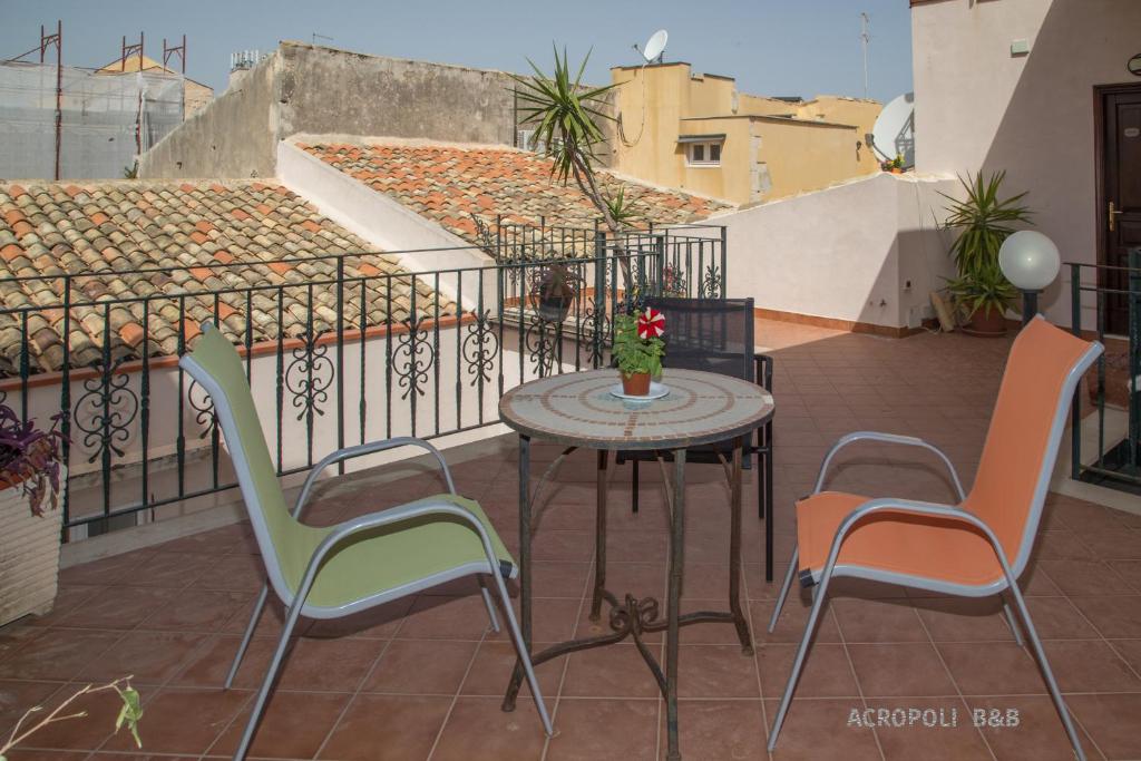 Balkón nebo terasa v ubytování Residence Acropoli