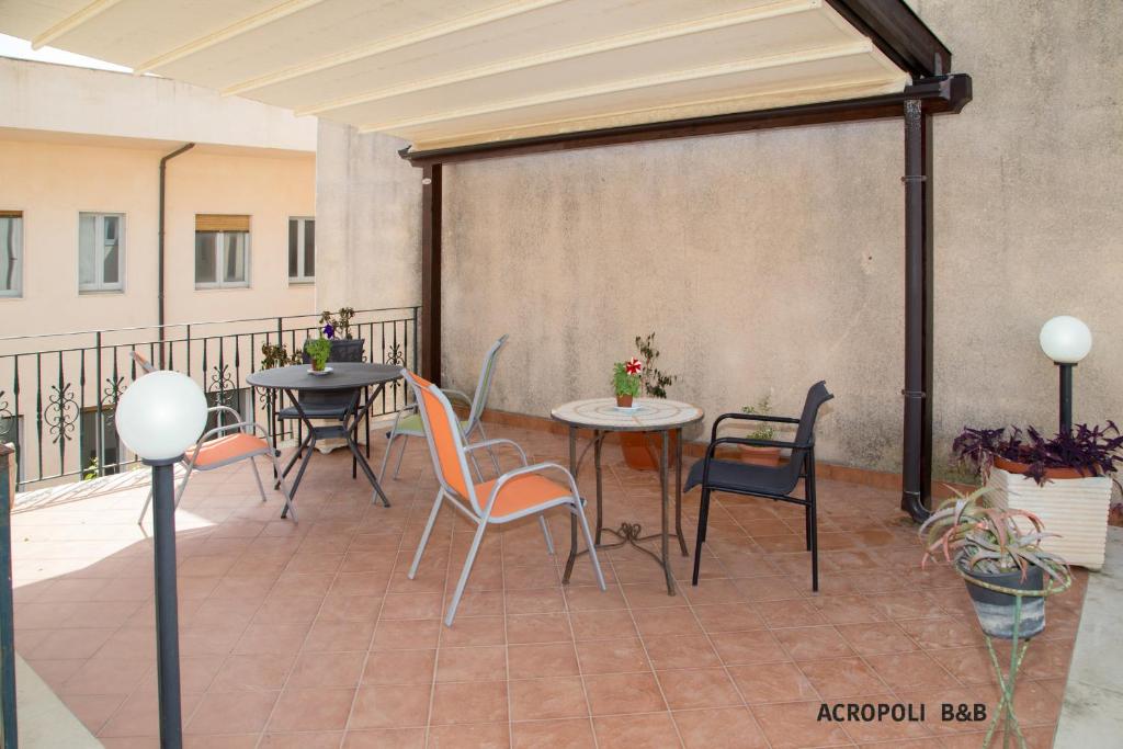 Balkón nebo terasa v ubytování Residence Acropoli